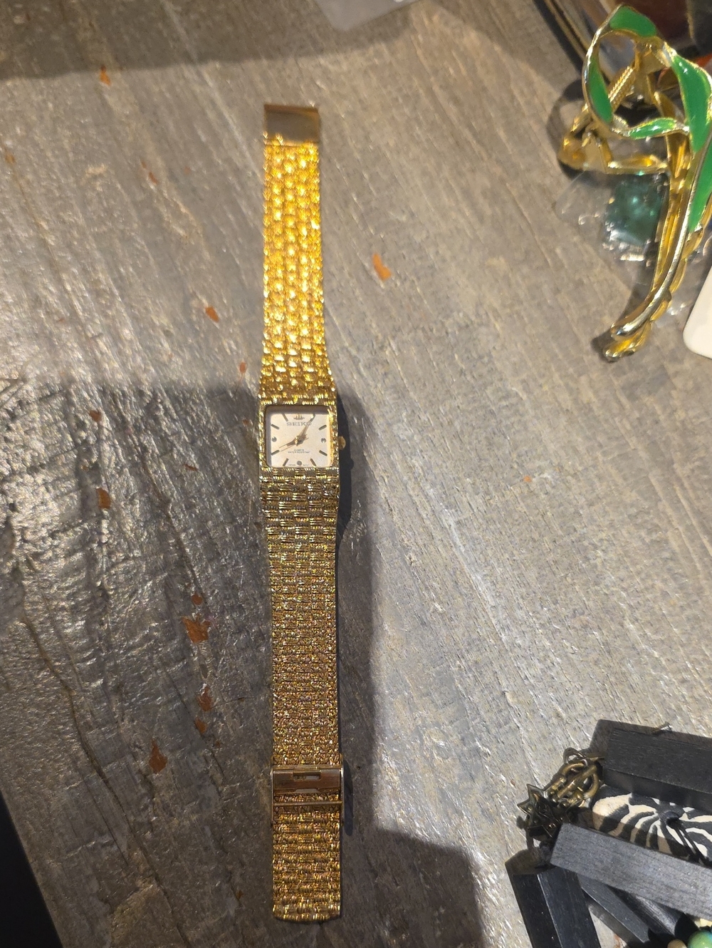 Gold Tone Women's Mesh Watch Bracelet - Elegant Gold Jewelry